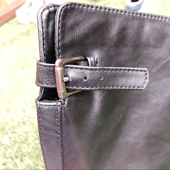 Soda Black buckled and zipper leather boots Size 1 - Picture 7 of 9